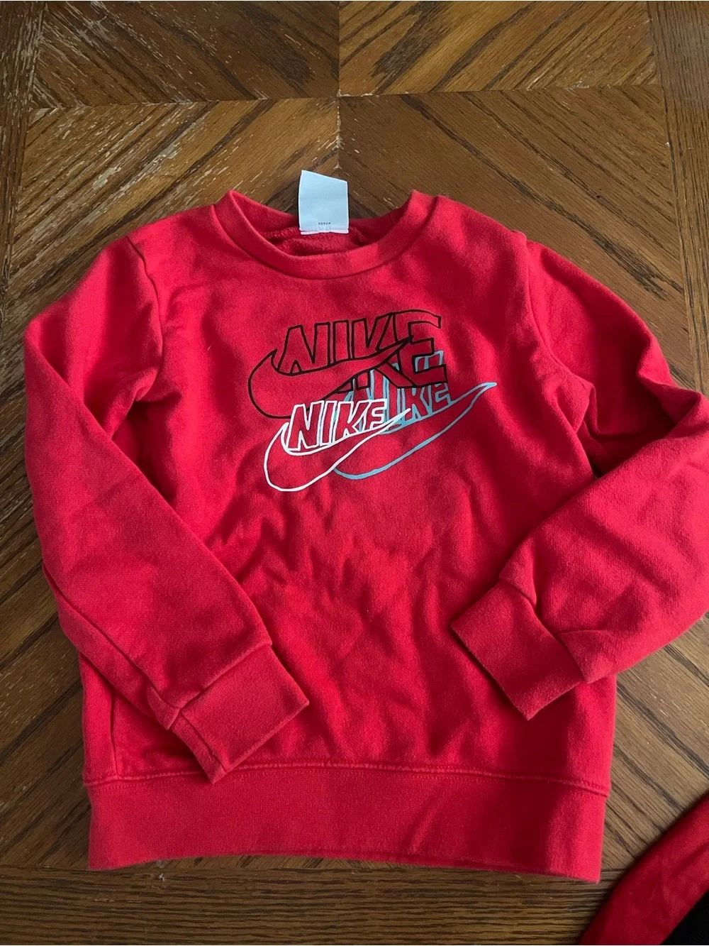 Nike Kids Red and Black Athletic Joggers
